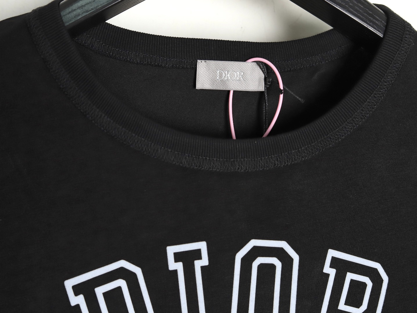 DIOR 迪奥 棉质竹节平纹针织面料 Bobby 刺绣T恤