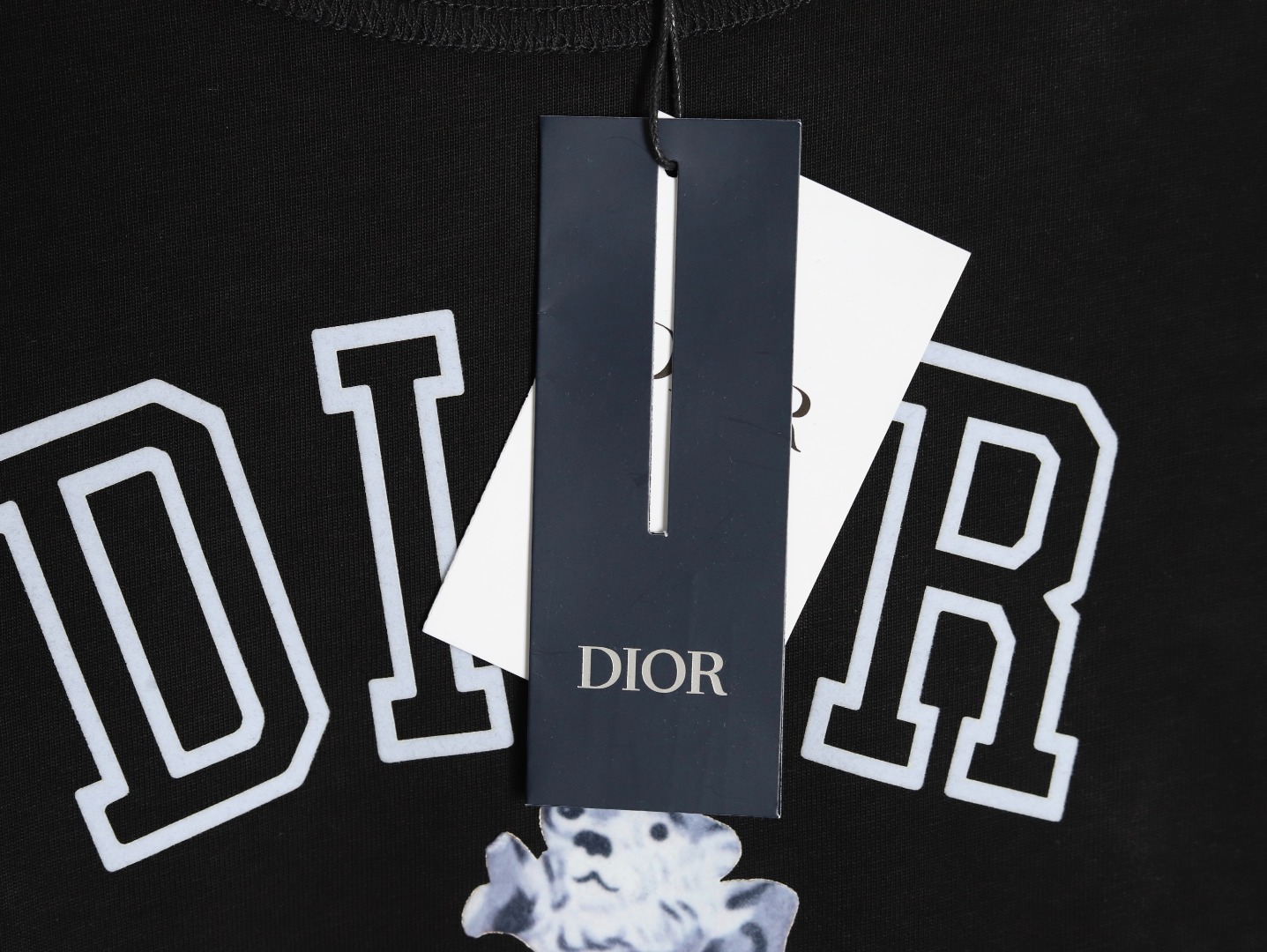 DIOR 迪奥 棉质竹节平纹针织面料 Bobby 刺绣T恤