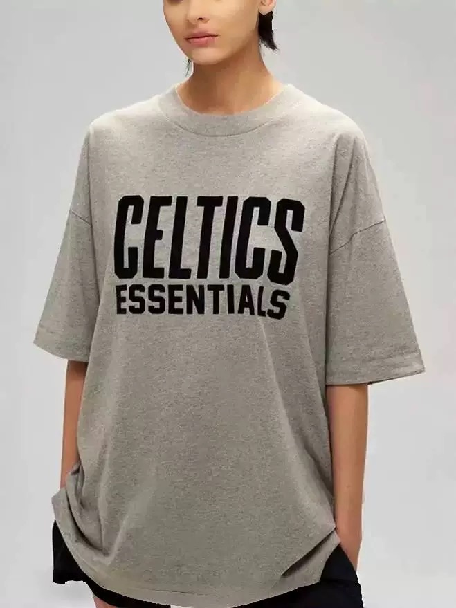 Fear of God x NBA fog联名字母短袖T恤 上身效果#