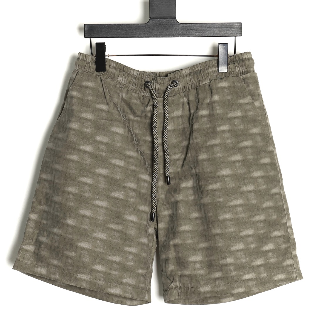Dior All Over Print Shorts,Custom Fabric,Silky Soft,Unisex,XS-L