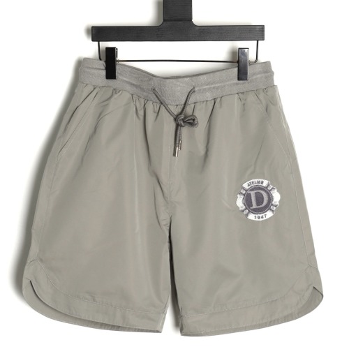 Dior Atelier Embroidered Letter Woven Shorts, Unisex, XS-L, Gray 1 Dior Atelier Embroidered Letter Woven Shorts, Unisex, XS-L, Gray