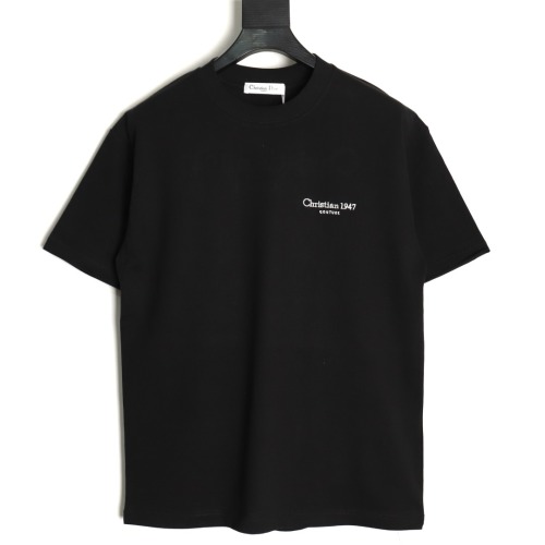Dior 25SS 1947 Logo Embroidered Short Sleeve T-Shirt: Comfortable Fit 1 Dior 25SS 1947 Logo Embroidered Short Sleeve T-Shirt: Comfortable Fit