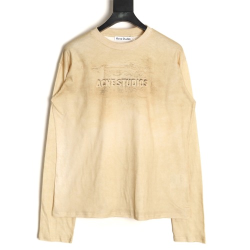 Acne Studios 25SS Distressed Long Sleeve T-Shirt Vintage Sand Beige 1 Acne Studios 25SS Distressed Long Sleeve T-Shirt Vintage Sand Beige