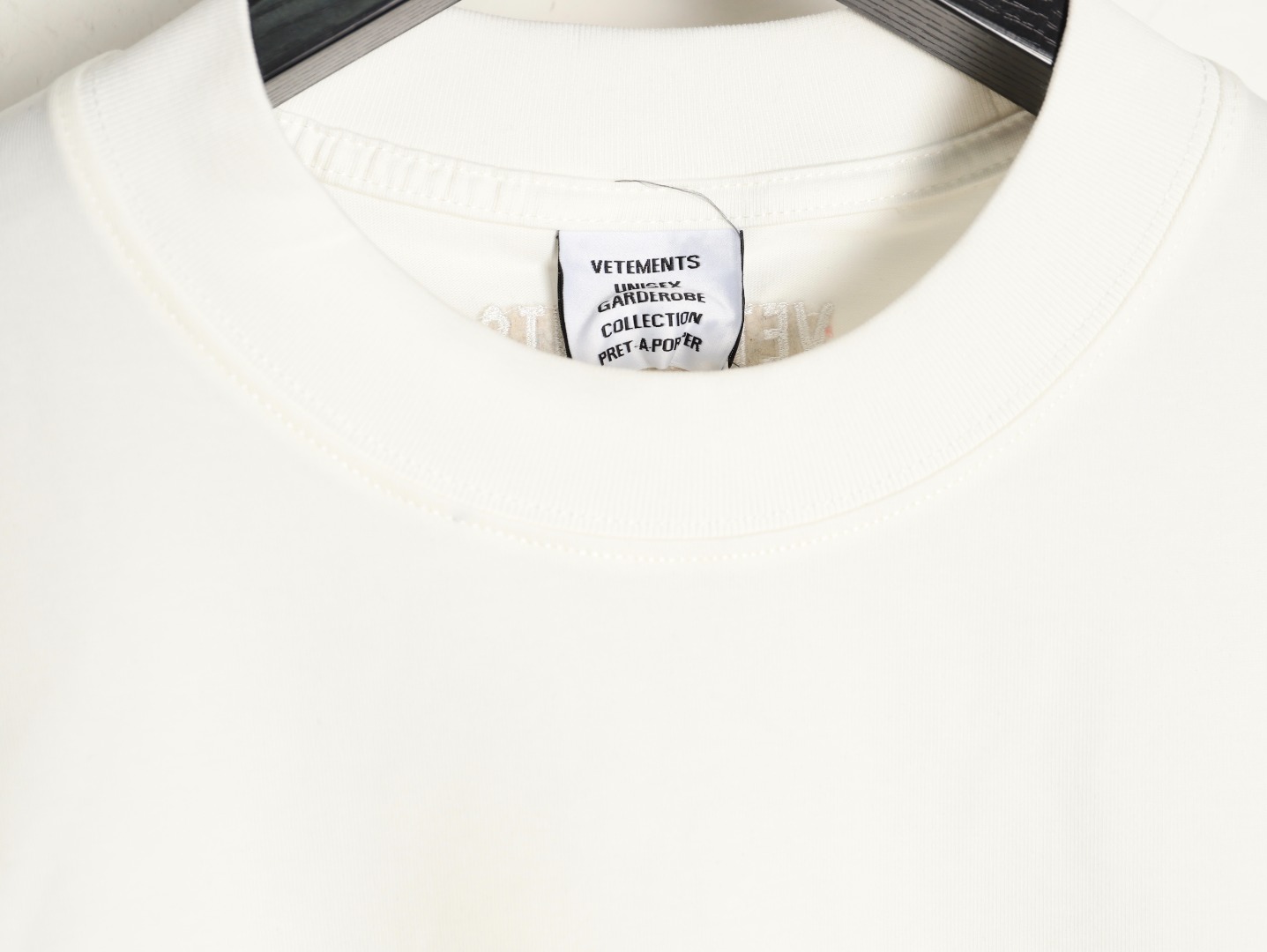 vetements 维特萌 徽标小logo标语印花短袖T恤-Chinese UA Cheap High Quatity Brand Clothes Bags handbags Sneakers wholesale wholesaler seller from China Factory suppliers Fashion Clothing Shoes best Quality Beautiful Price vetements 维特萌 徽标小logo标语印花短袖T恤