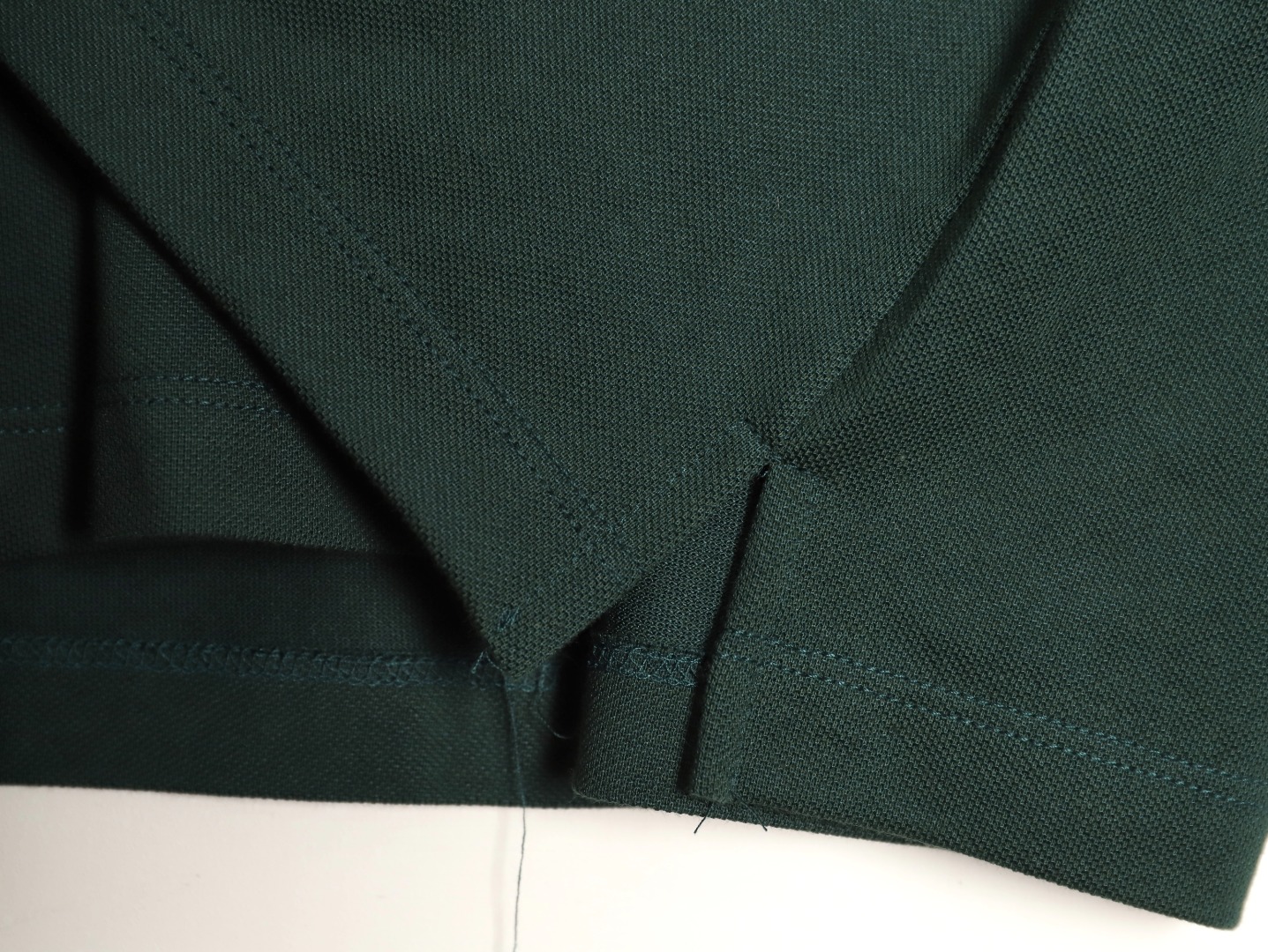 MiuMiu/缪缪 墨绿字母珠地布Polo长袖-Chinese UA Cheap High Quatity Brand Clothes Bags handbags Sneakers wholesale wholesaler seller from China Factory suppliers Fashion Clothing Shoes best Quality Beautiful Price MiuMiu/缪缪 墨绿字母珠地布Polo长袖