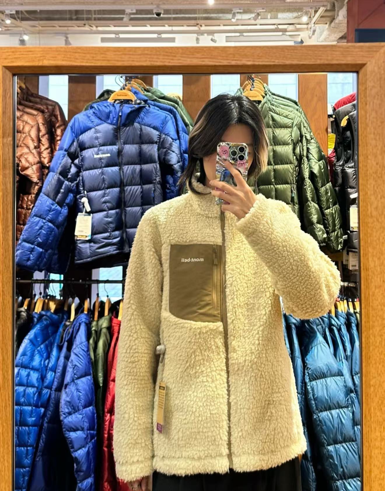 MONTBELL 蒙特贝尔 25FW 羊羔毛立领外套 上身效果 #