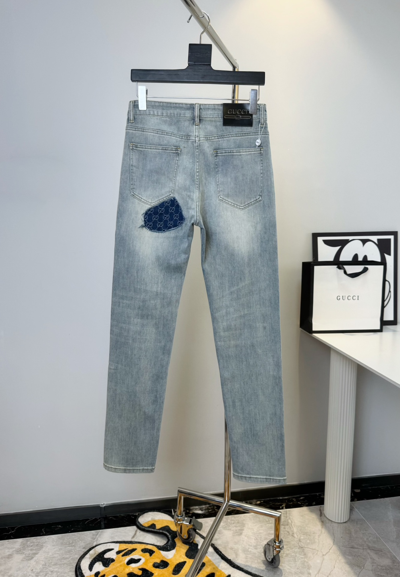 2024 Summer GUCCI Gucchi Tweed Jeans for Men – High-End Custom Order - 图片 2