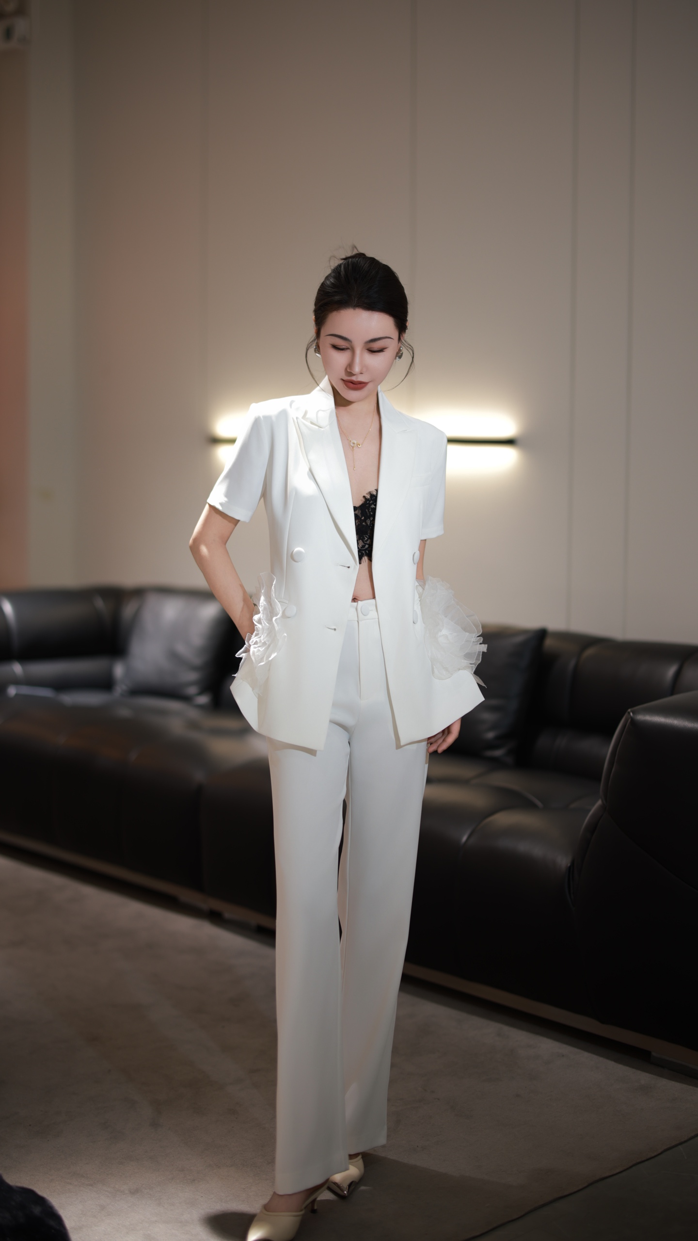 P759 SUPPORT FOR EXCHANGE, HIGH-QUALITY WOMEN’S SUIT, PACKAGED V HOME. IT’S AN ORIGINAL DESIGN - 图片 4