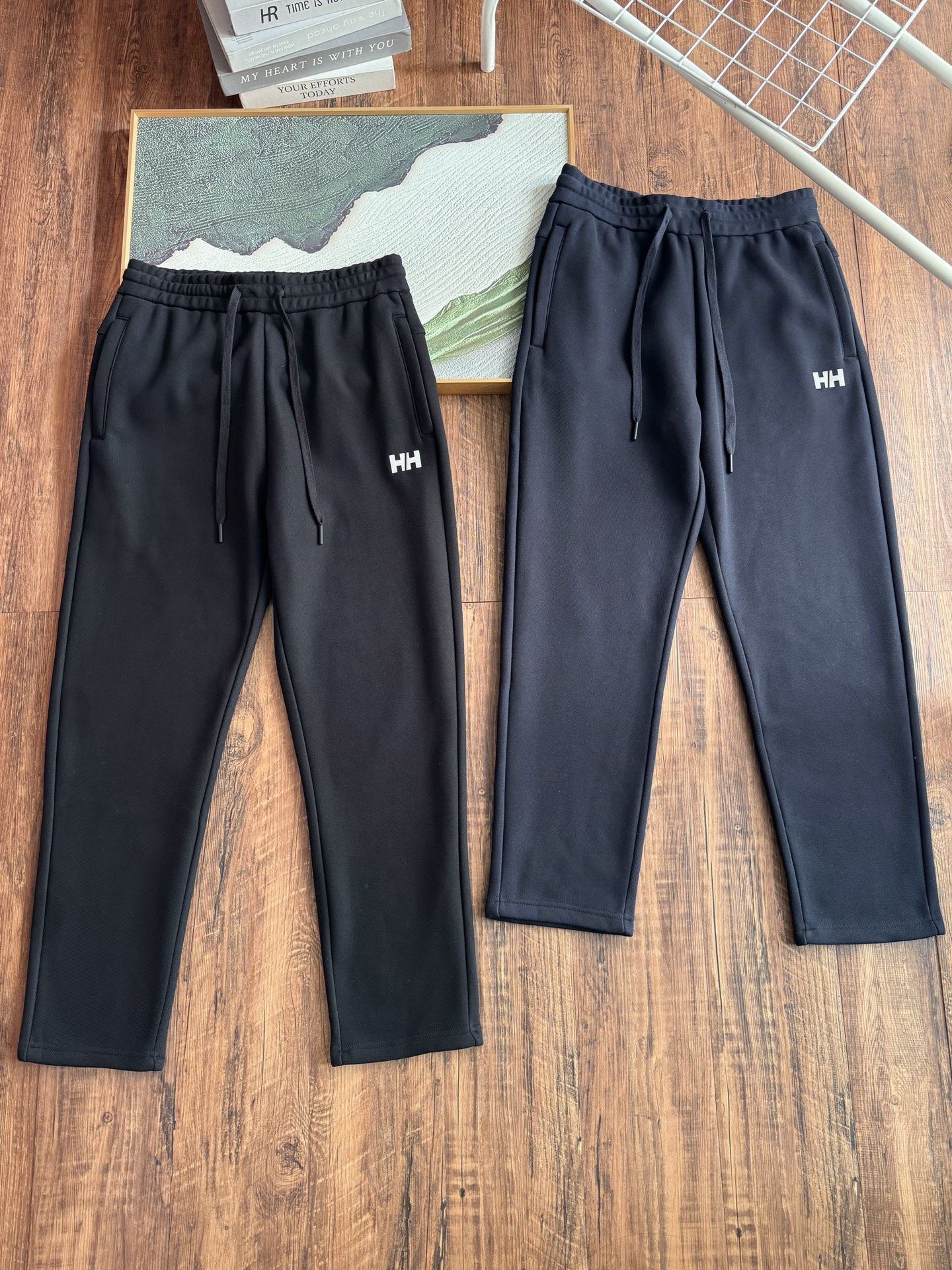 Hermes Clothing Pants & Trousers Black Blue Men Fall/Winter Collection Casual