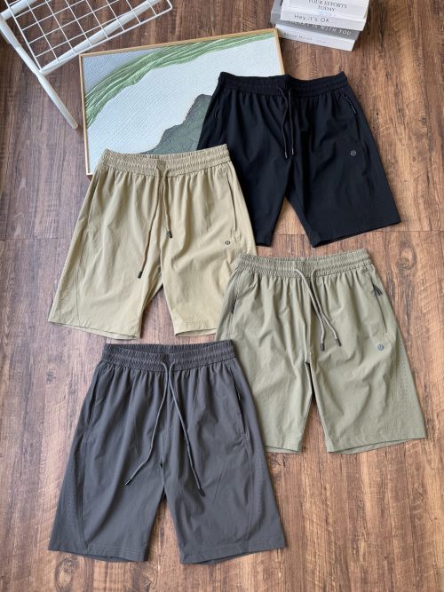 Men's Summer Woven Casual Shorts with Elastic Waistband and Zipper Pockets 1 Men’s Summer Woven Casual Shorts with Elastic Waistband and Zipper Pockets