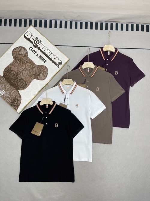 Burberry Classic Horse B Logo Embroidered Short Sleeve Polo Shirt 1 Burberry Classic Horse B Logo Embroidered Short Sleeve Polo Shirt