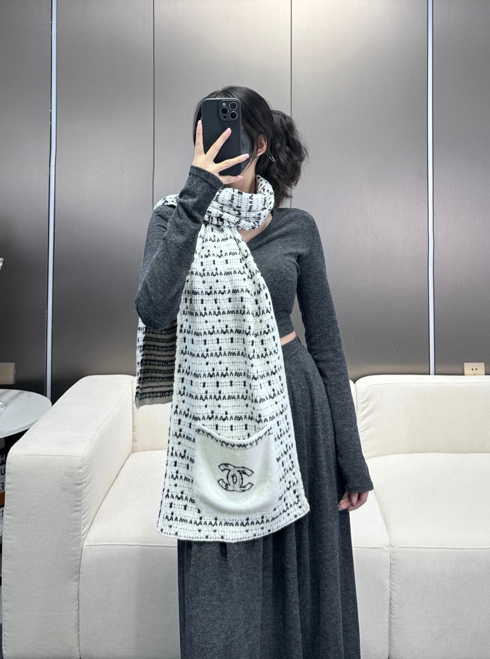 NO:181555,The young lady's show pictures of the high-version scarf, the high-version scarf19860909小姐姐秀图高版本围巾,高版本围巾,scarf