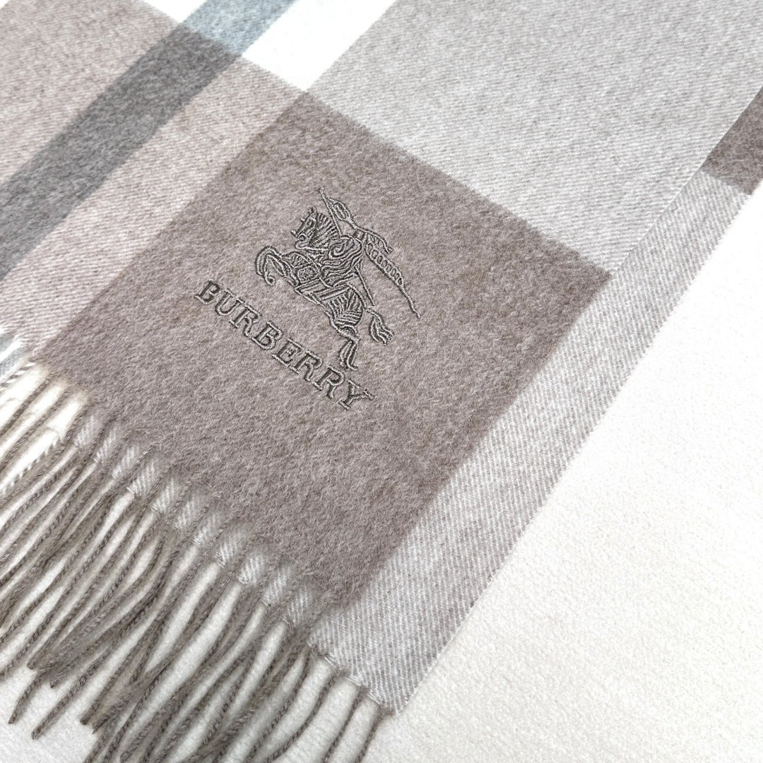 Burberry Cashmere Scarf for Men and Women, Classic Check Design, 30x170cm 7 a1733582272240 4566