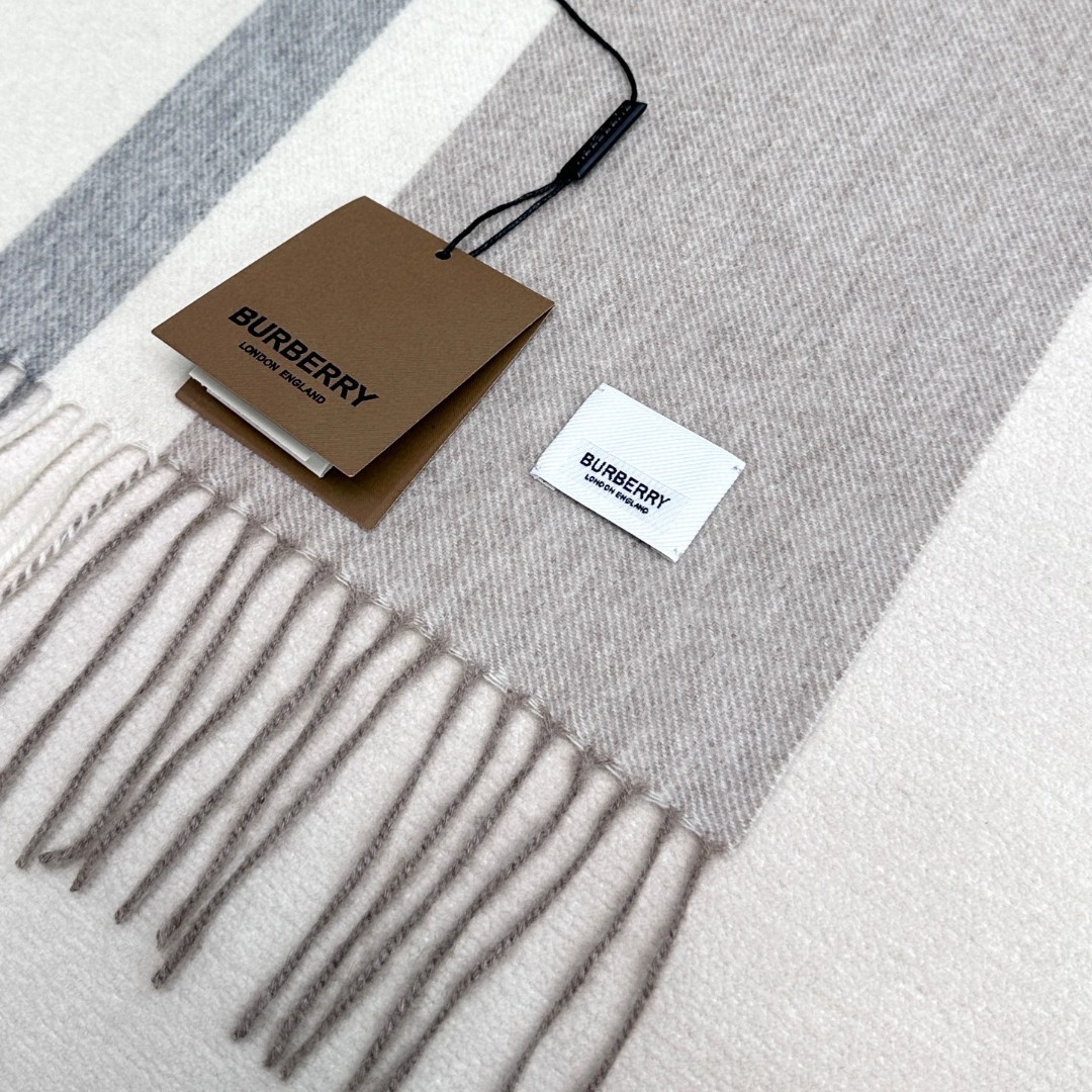 Burberry Cashmere Scarf for Men and Women, Classic Check Design, 30x170cm 8 a1733582273844 5173