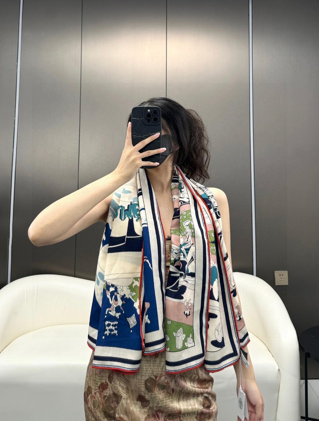 2024年专柜同步 Hermes推荐[玫瑰]顶级工艺超值‼️爱马仕专柜爆款羊绒方巾💟立体呈现图案纹路实物