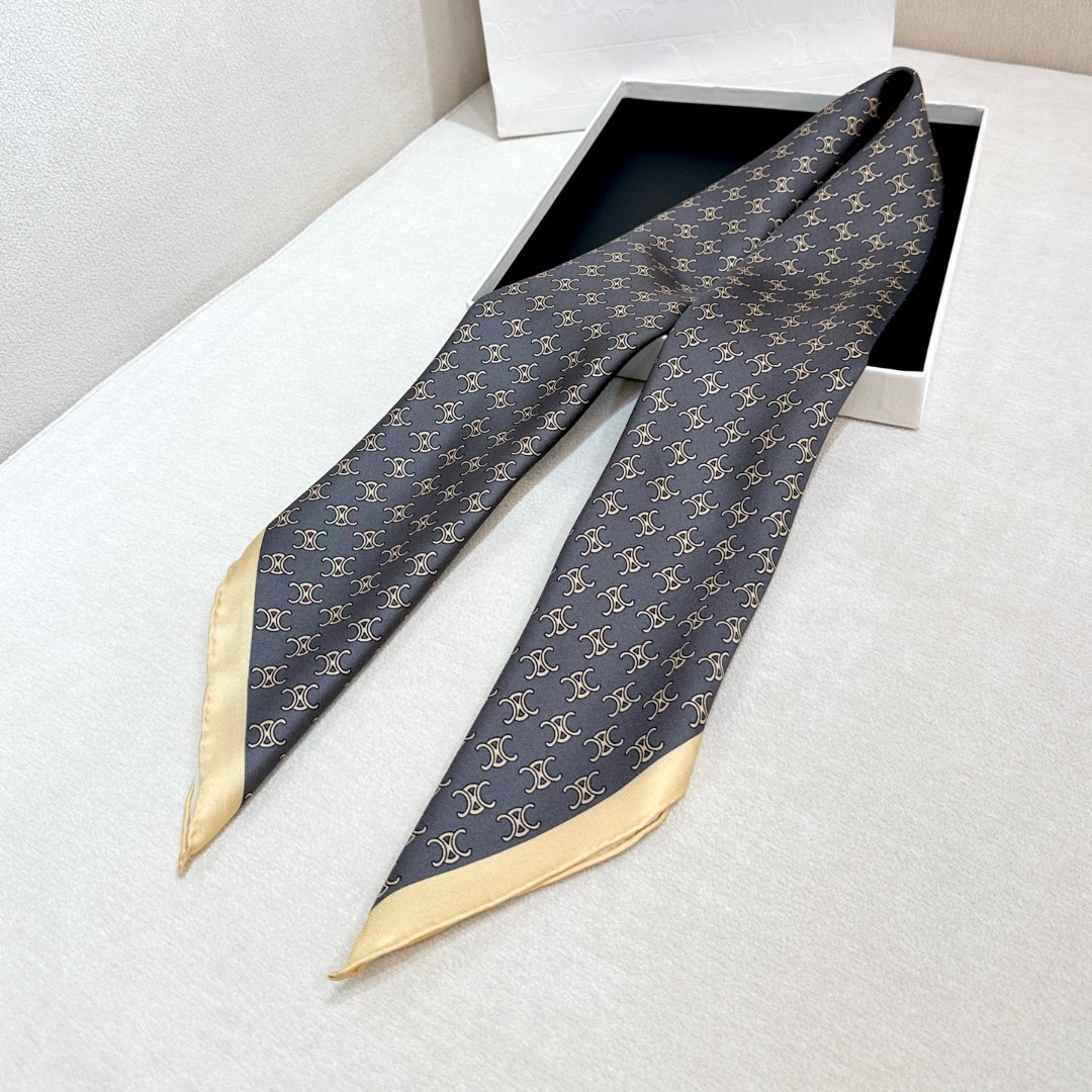 【▪真丝上新🆕……️ 惊艳！😘🔥披着围着都美的~让人过目不忘！！】Celine这款出来的效果真的，一秒美