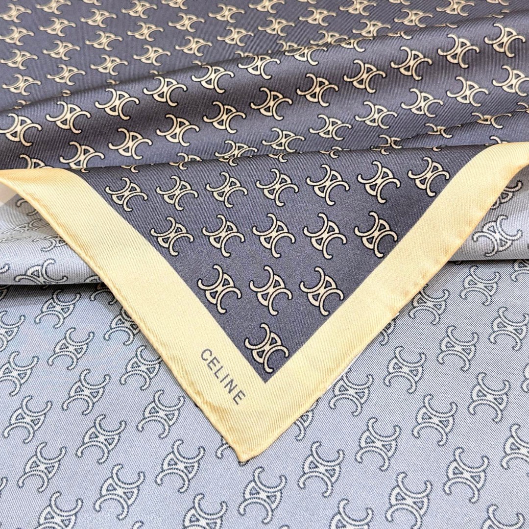 【▪真丝上新🆕……️ 惊艳！😘🔥披着围着都美的~让人过目不忘！！】Celine这款出来的效果真的，一秒美