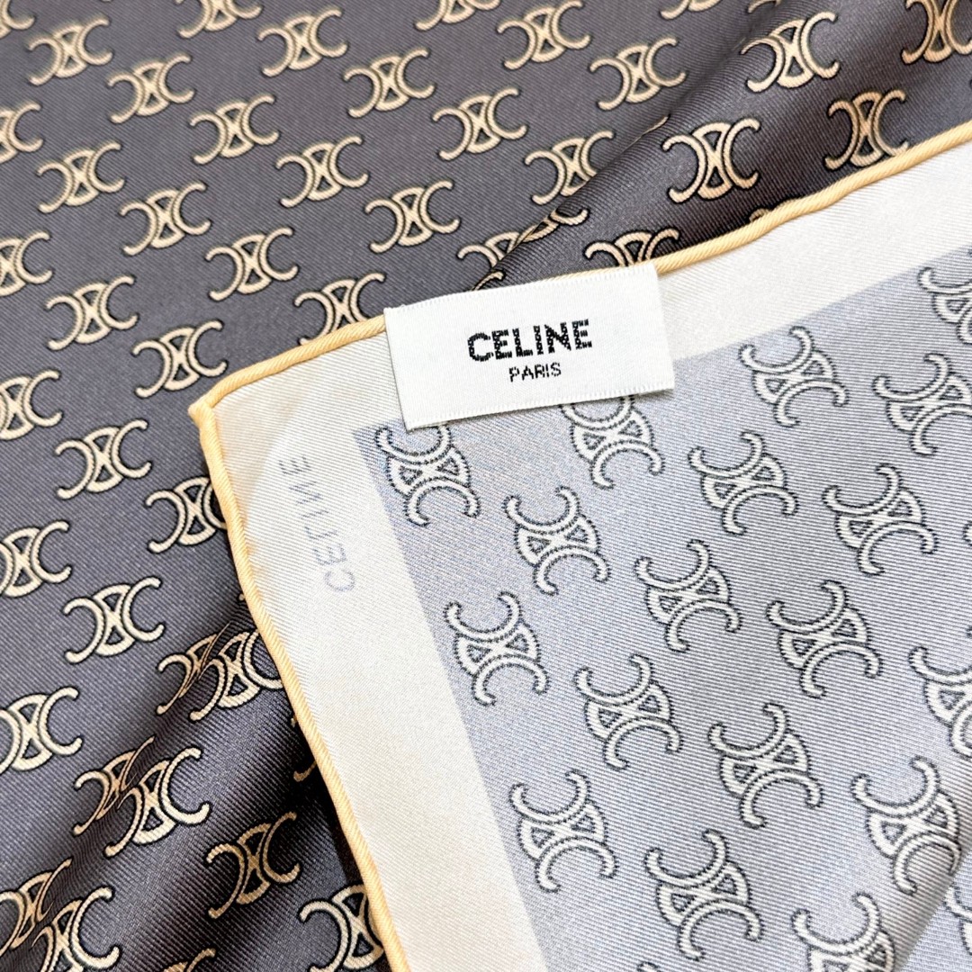 【▪真丝上新🆕……️ 惊艳！😘🔥披着围着都美的~让人过目不忘！！】Celine这款出来的效果真的，一秒美