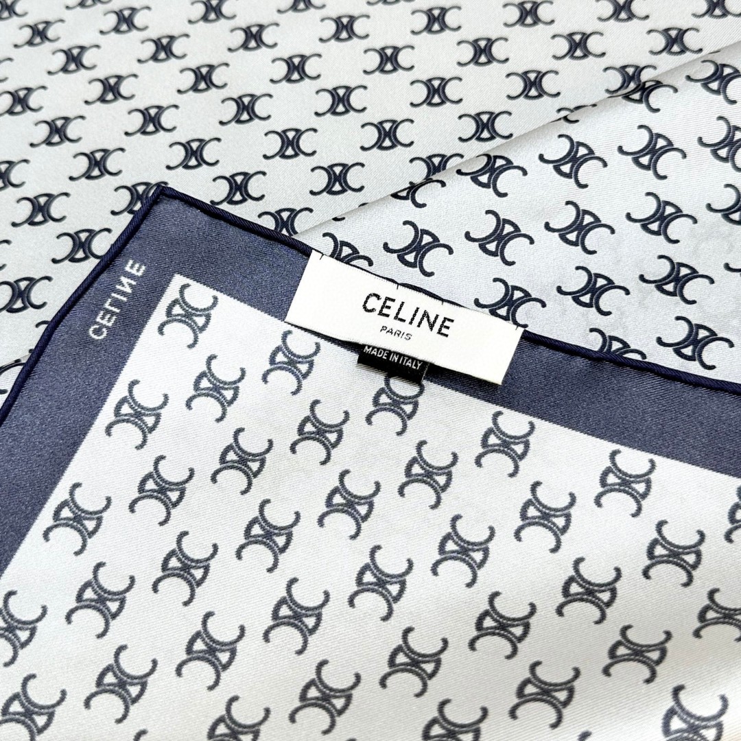 【▪真丝上新🆕……️ 惊艳！😘🔥披着围着都美的~让人过目不忘！！】Celine这款出来的效果真的，一秒美