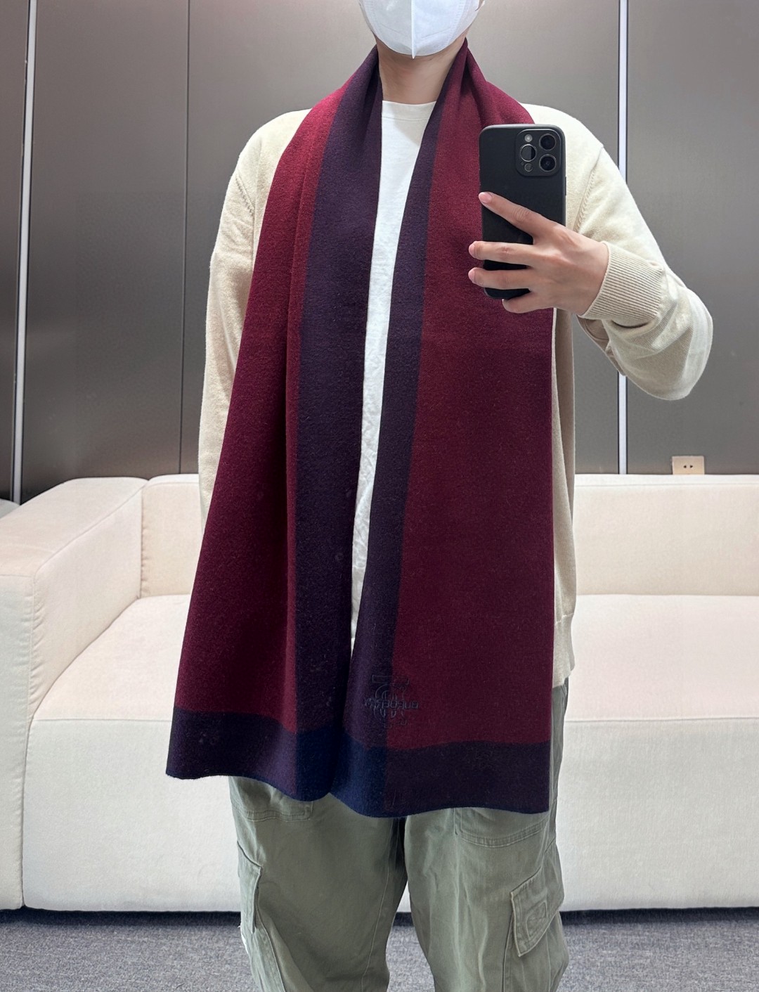  Burberry爆款上新 高端男士围巾👍【TB羊绒格纹】独家牛货🐂  奢华尽在尺寸之间，高端品质‼️具