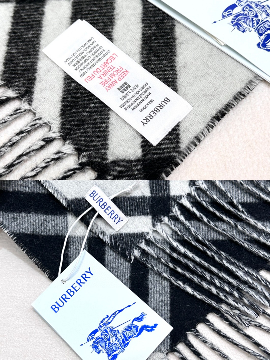   2024年爆款到！ 🆕Burberry · 巴宝莉格子围巾❗️好看的要疯掉了，太有型太有魅力了❗️❗