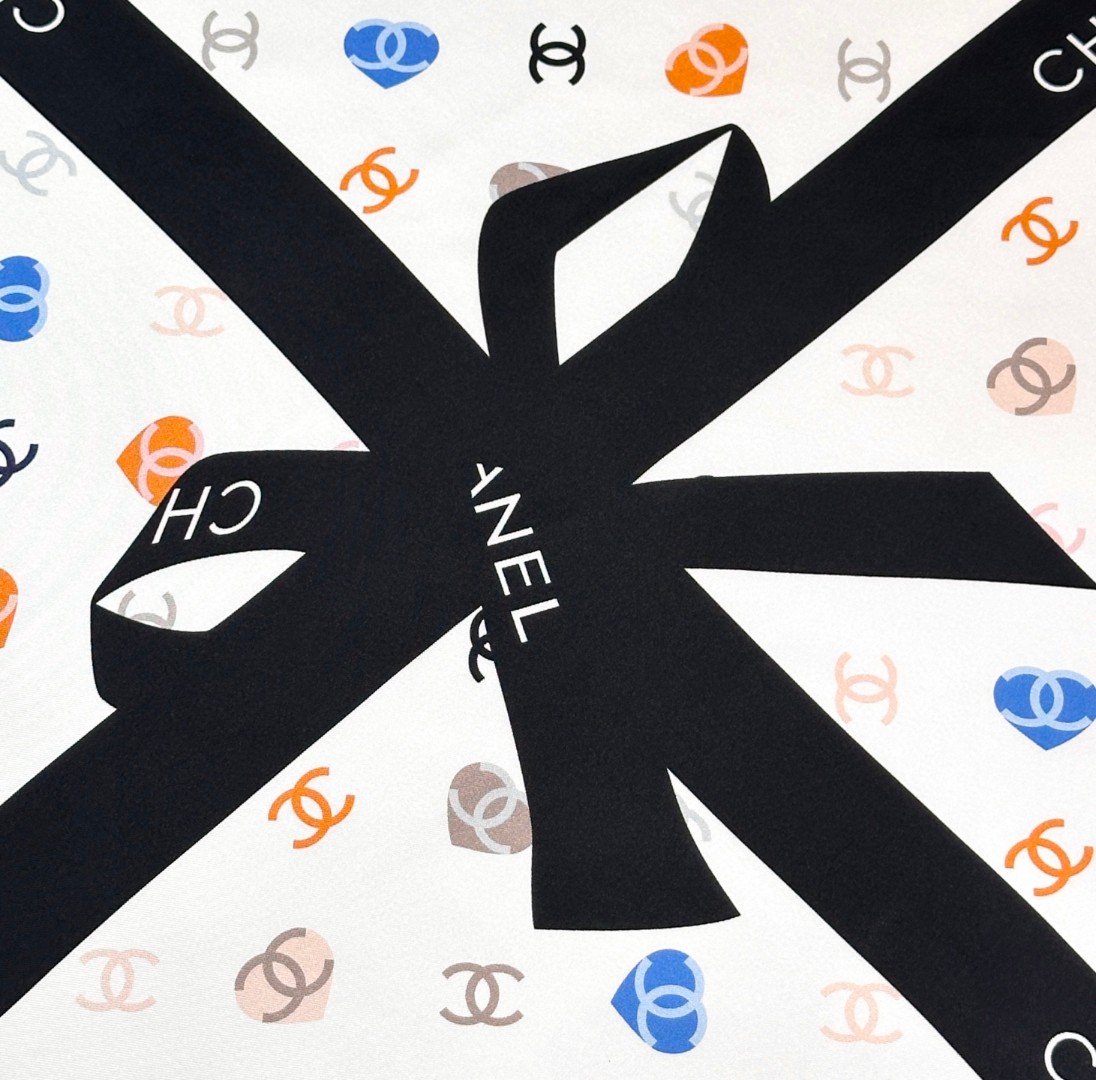  ✨✨CHAMEL【小香蝴蝶结90】真丝方巾‼️抢‼️VIP推荐  ‼️👍下手一定要快【高端  大爱❤️