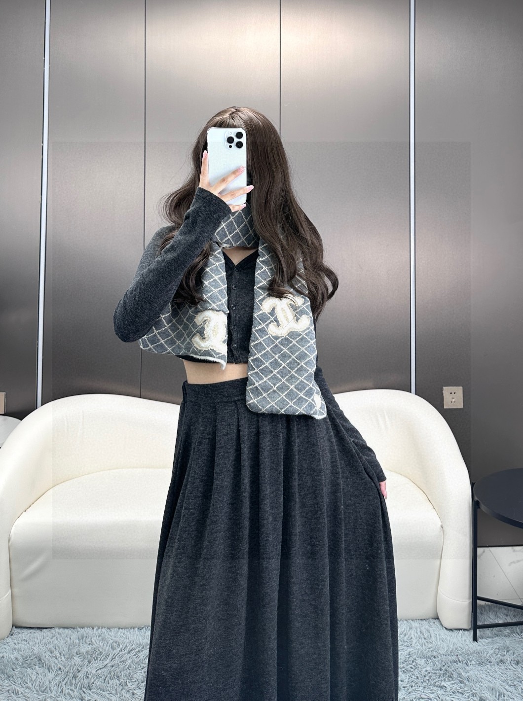 。高版本 对版颜色 黑长卡其灰来咯🥰🥰看细节颜色
一看到达人在晒这条24年秋冬最新款Chanel 就马上