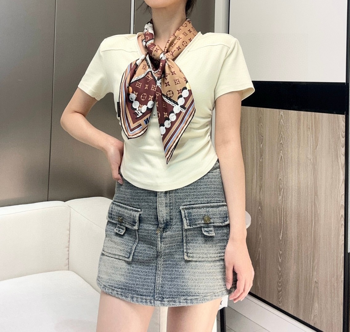 DANDY MONOGRAM 桑蚕丝方巾【18mm顶级真丝双面同色丝巾】Dandy Monogram 桑