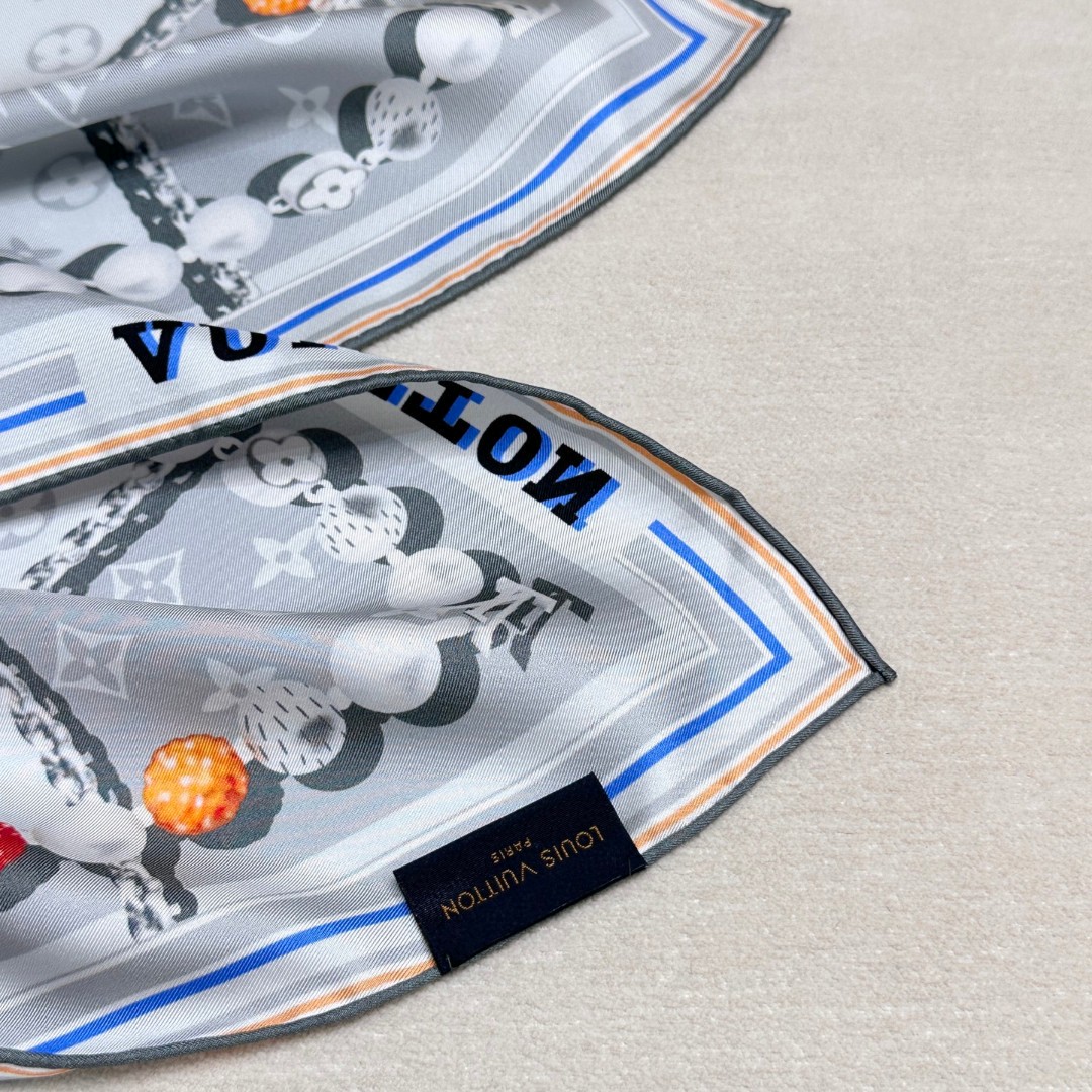 DANDY MONOGRAM 桑蚕丝方巾【18mm顶级真丝双面同色丝巾】Dandy Monogram 桑