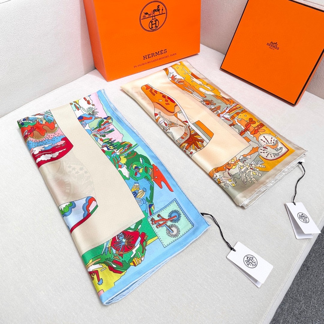   2025年春款真丝爱马仕 皮靴上的故事
尺寸/材质90方巾/桑蚕丝3设计师凯琳娜·布朗柯维兹
4 设