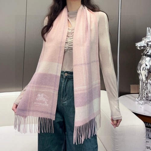Burberry Wool Cashmere Blend Scarf with Embroidered Equestrian Knight Design 1 Burberry Wool Cashmere Blend Scarf with Embroidered Equestrian Knight Design