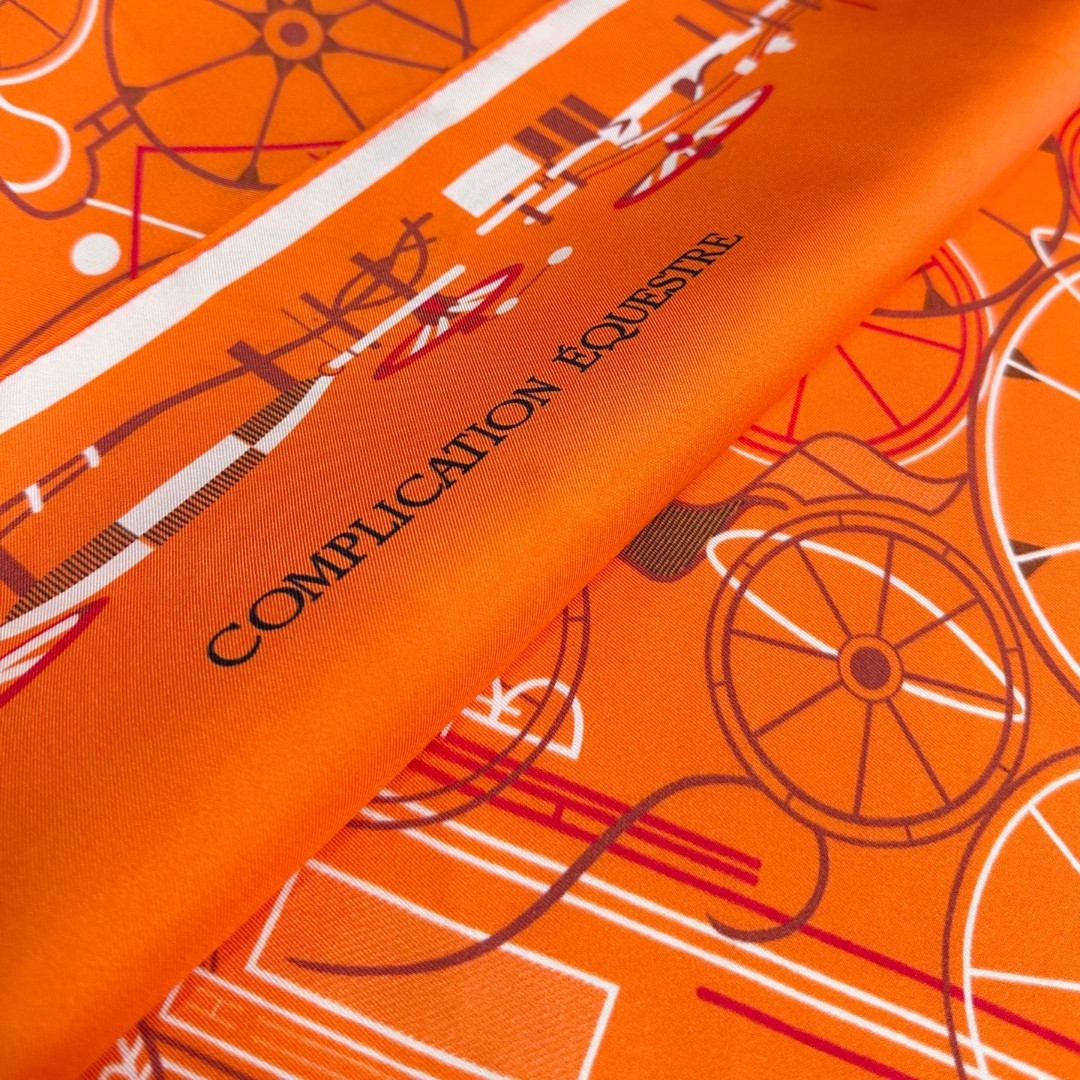 𝐇𝐞𝐫𝐦𝐞𝐬 • 𝟐𝟒𝐍𝐞𝐰 《马术的错综交叠》100%真丝方巾 90x90cm年度旗舰！H，今年最热门