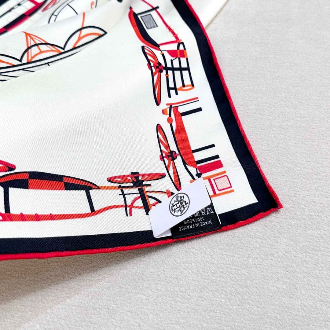 𝐇𝐞𝐫𝐦𝐞𝐬 • 𝟐𝟒𝐍𝐞𝐰 《马术的错综交叠》100%真丝方巾 90x90cm年度旗舰！H，今年最热门