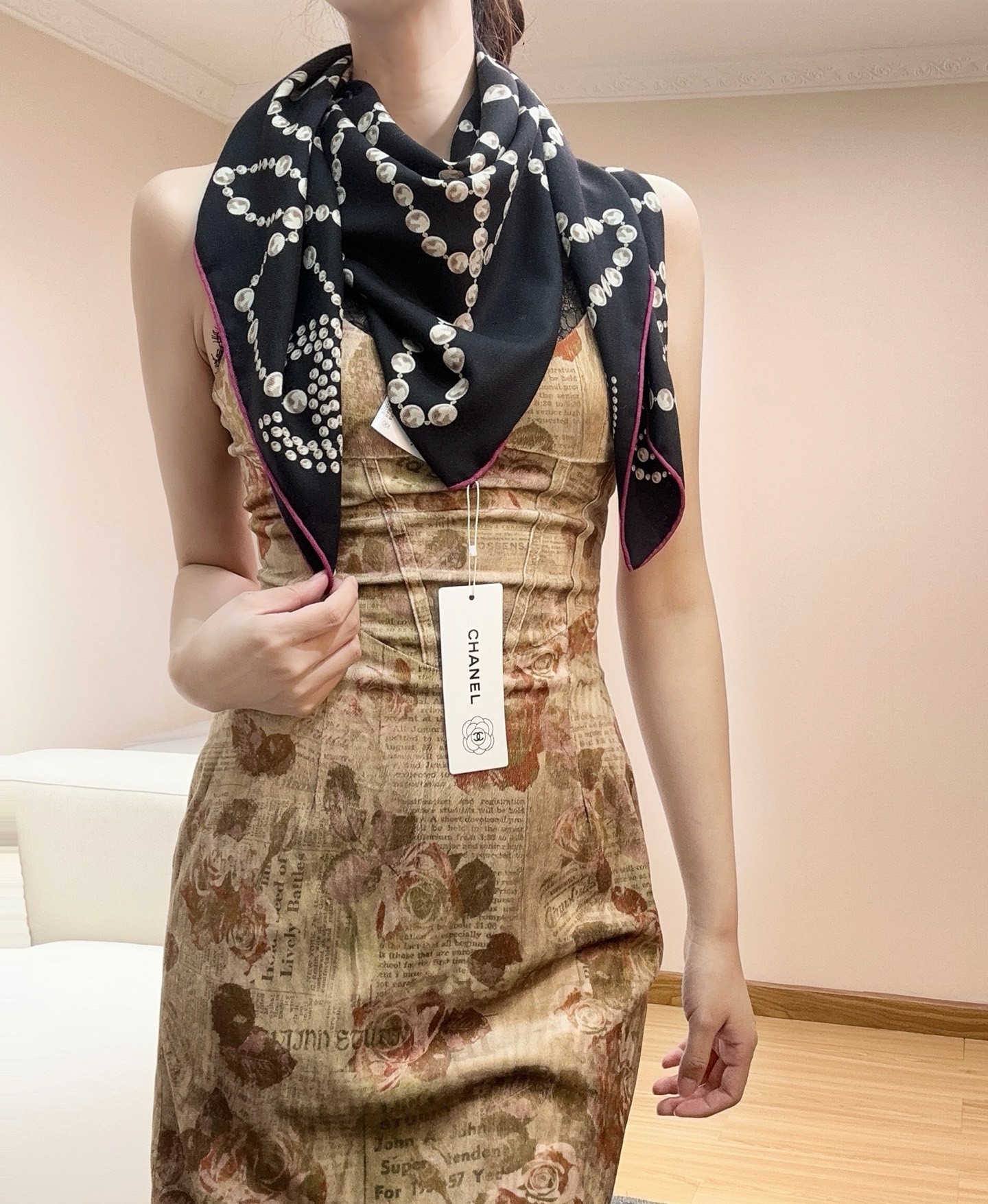 💃🏻💃🏻【项链饰品印花羊绒110】双面丝绒 ❤️女人尤物 货极少 四季都可以用‼️真心美的让人非常非常心