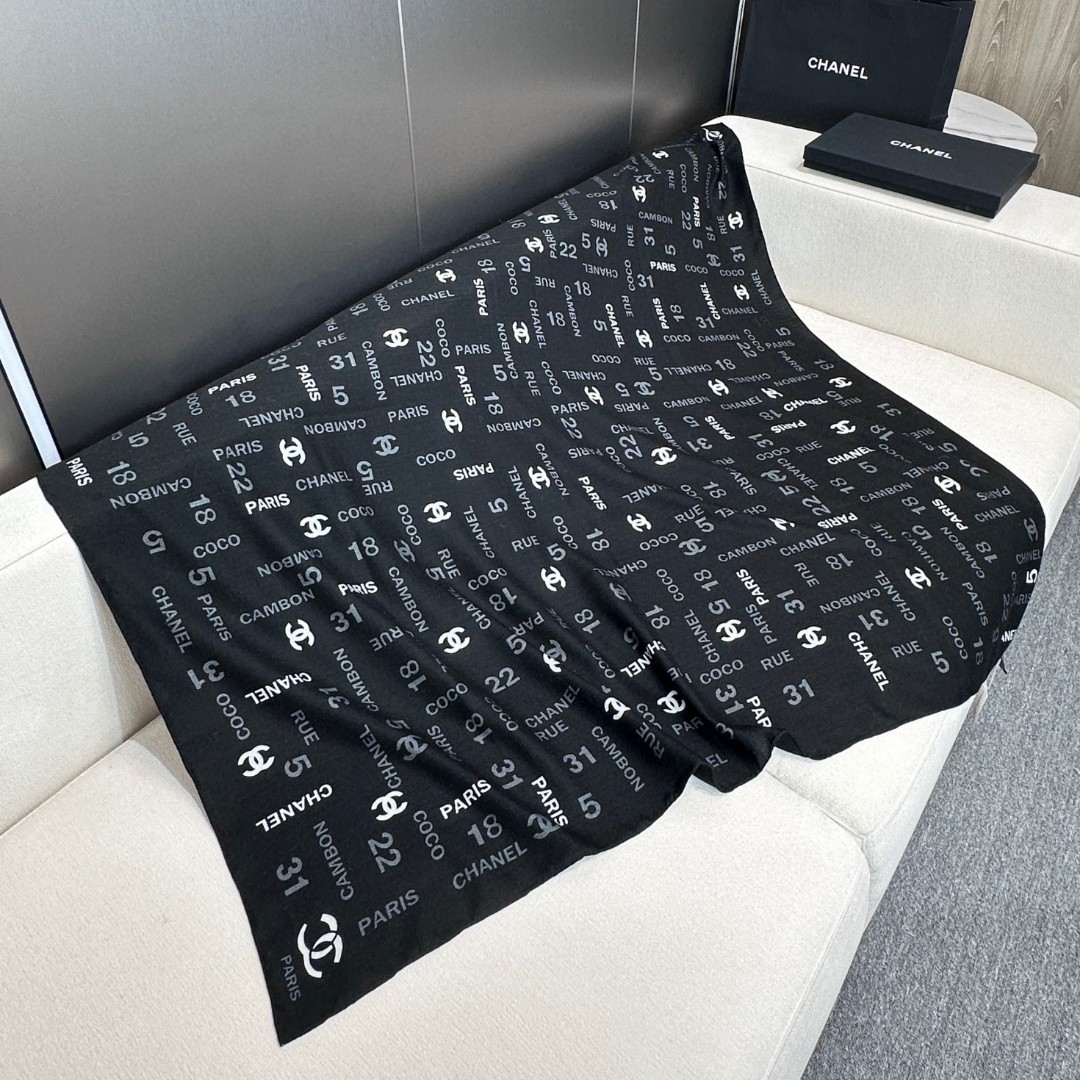 ✨【双面同色】CHANEL【字母LOGO140】羊绒方巾‼️抢‼️VIP推荐 ‼️👍下手一定要快【高端 