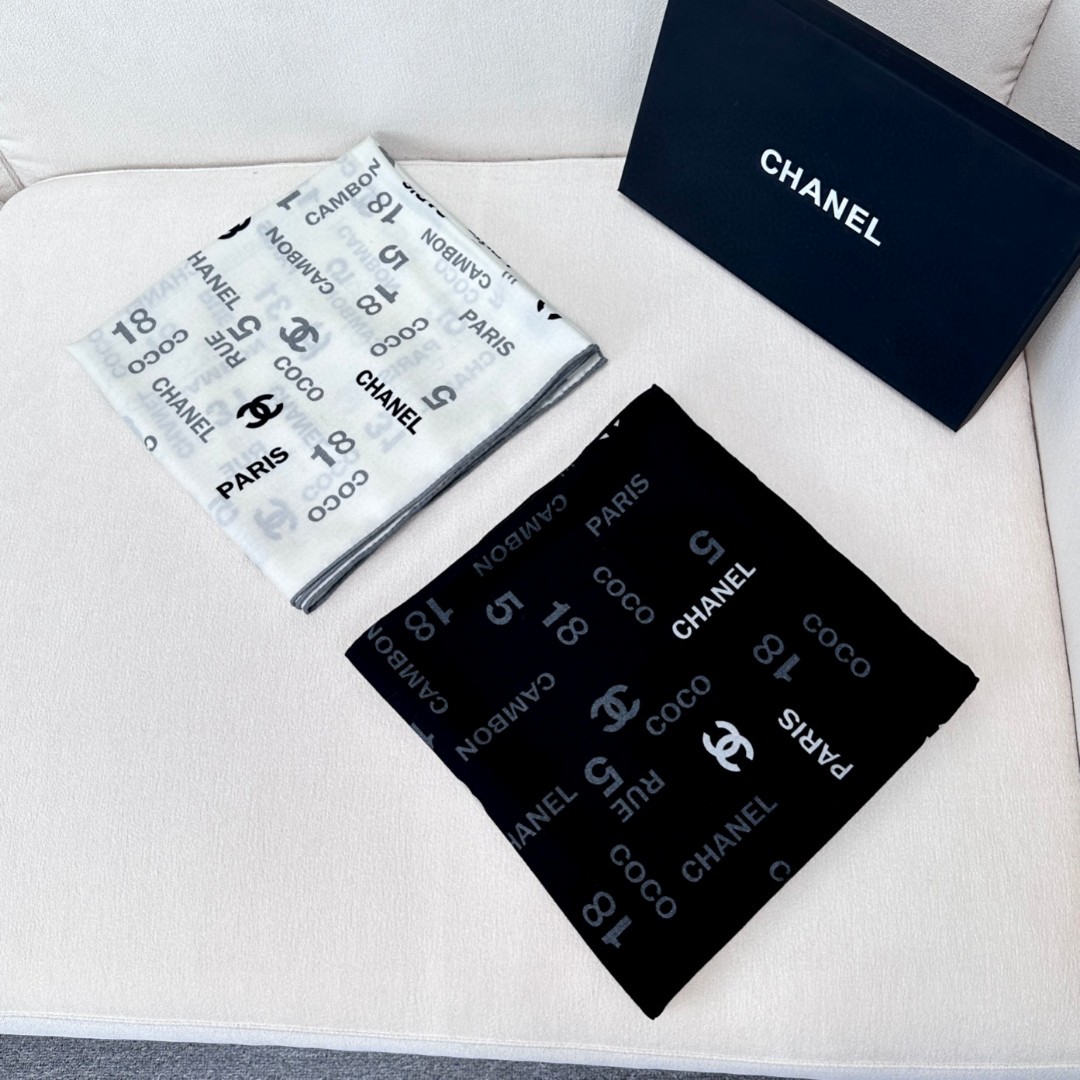 ✨【双面同色】CHANEL【字母LOGO140】羊绒方巾‼️抢‼️VIP推荐 ‼️👍下手一定要快【高端 