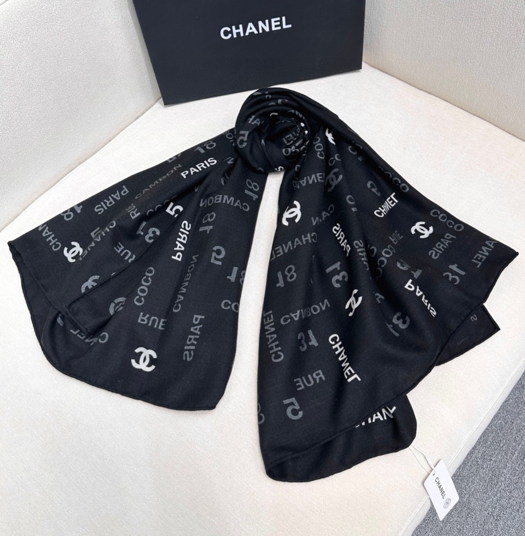 ✨【双面同色】CHANEL【字母LOGO140】羊绒方巾‼️抢‼️VIP推荐 ‼️👍下手一定要快【高端 