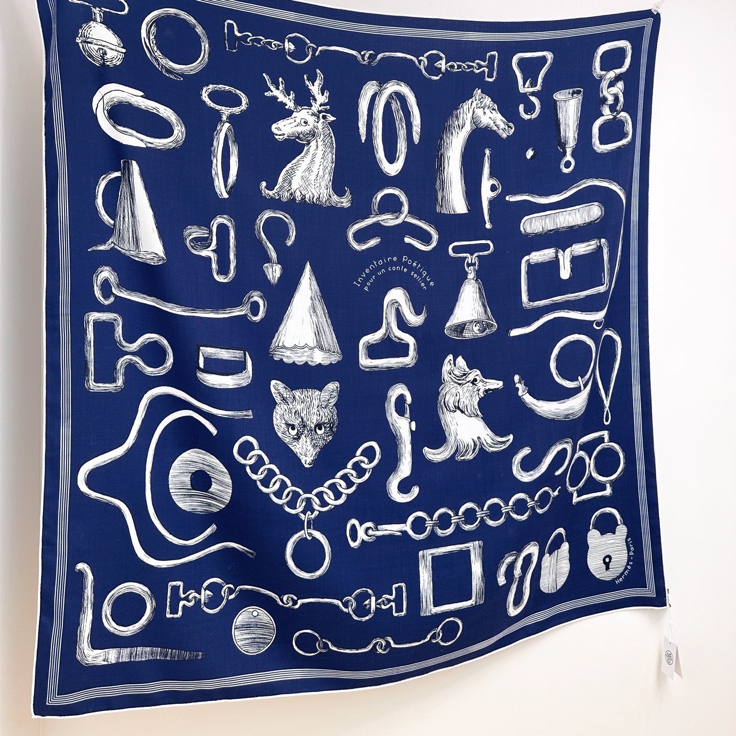 “马具故事的诗意回顾”140双面披肩设计师 弗洛伦斯·曼里克(Florence Manlik)尺寸:13