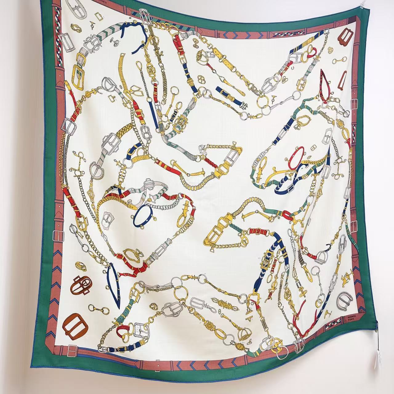 2025年专柜同步 最新款Hermes【双面同色】【跃动的马儿 140】‼️顶级丝羊绒工艺超值‼️爱马仕