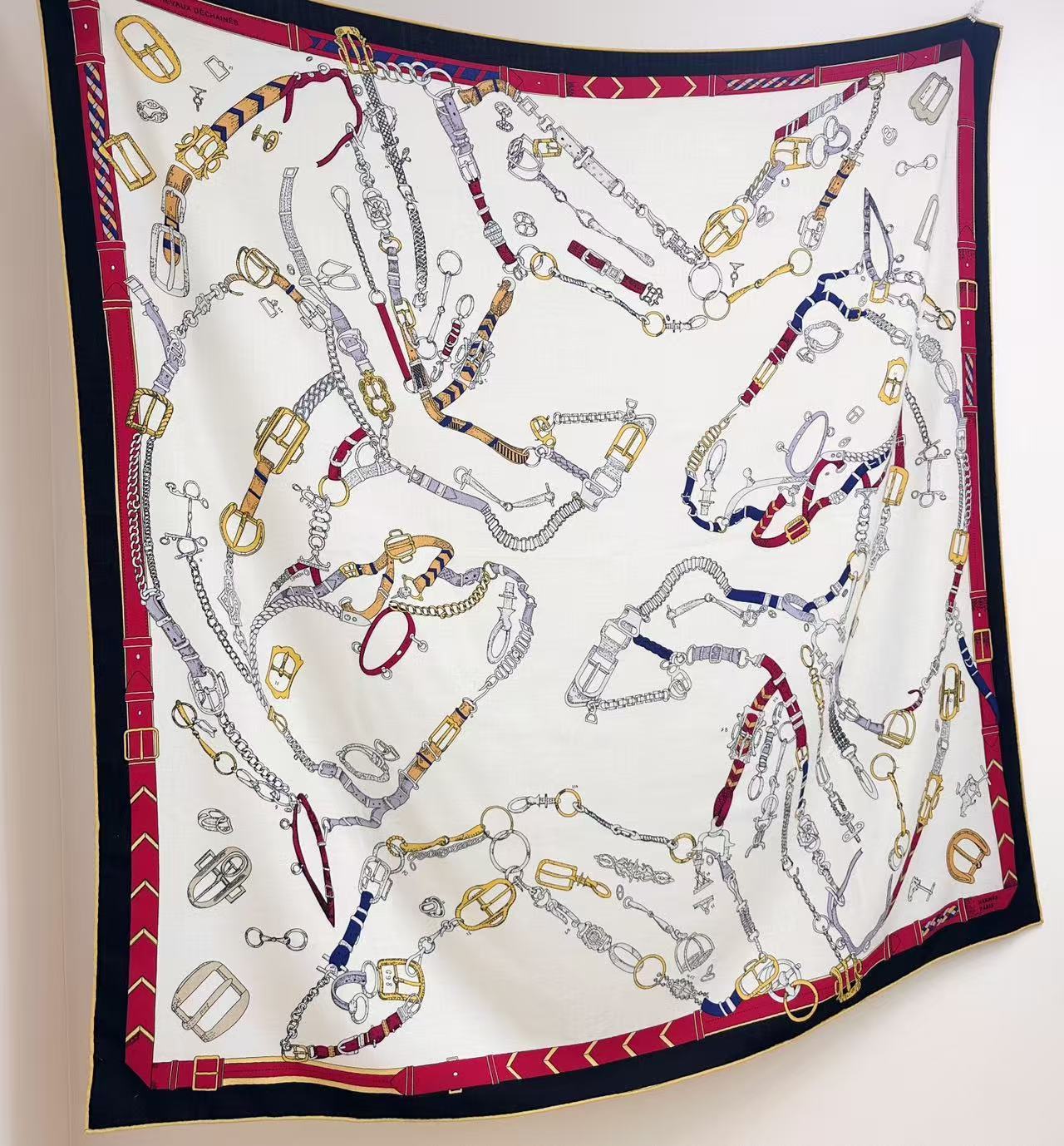 2025年专柜同步 最新款Hermes【双面同色】【跃动的马儿 140】‼️顶级丝羊绒工艺超值‼️爱马仕