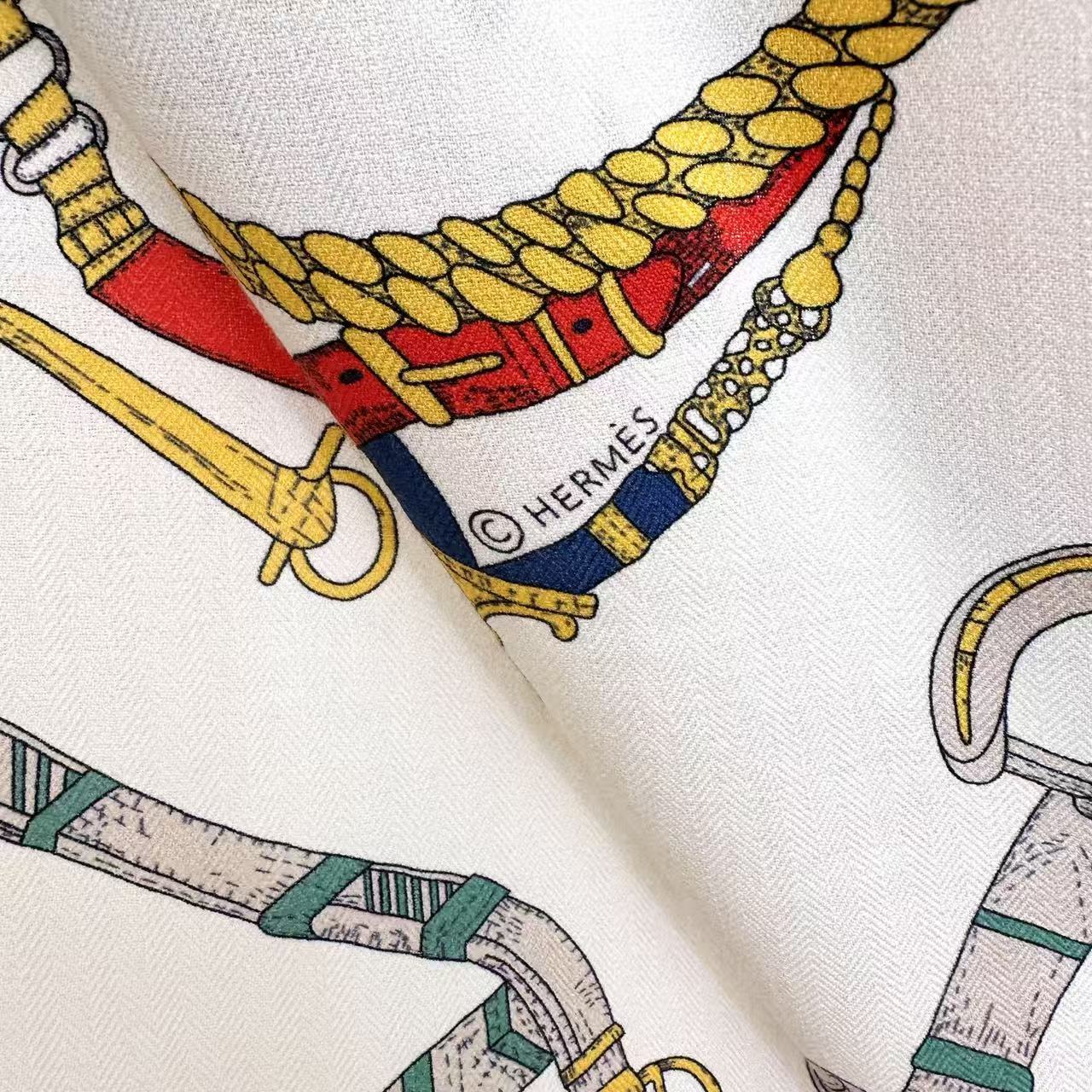 2025年专柜同步 最新款Hermes【双面同色】【跃动的马儿 140】‼️顶级丝羊绒工艺超值‼️爱马仕