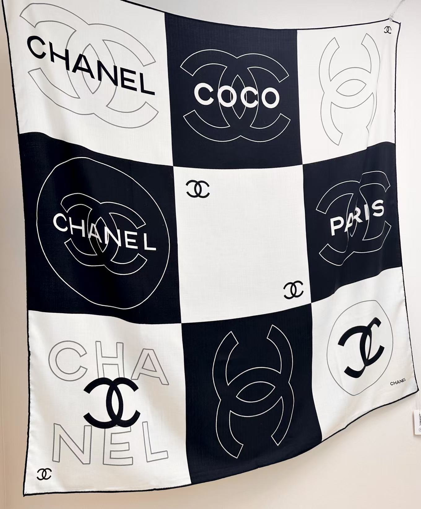 💟新品上新🌈Chanel 25年秋冬新品丝绒 Chanel 25s秋【140顶级丝毛双面同色披肩 秋冬披