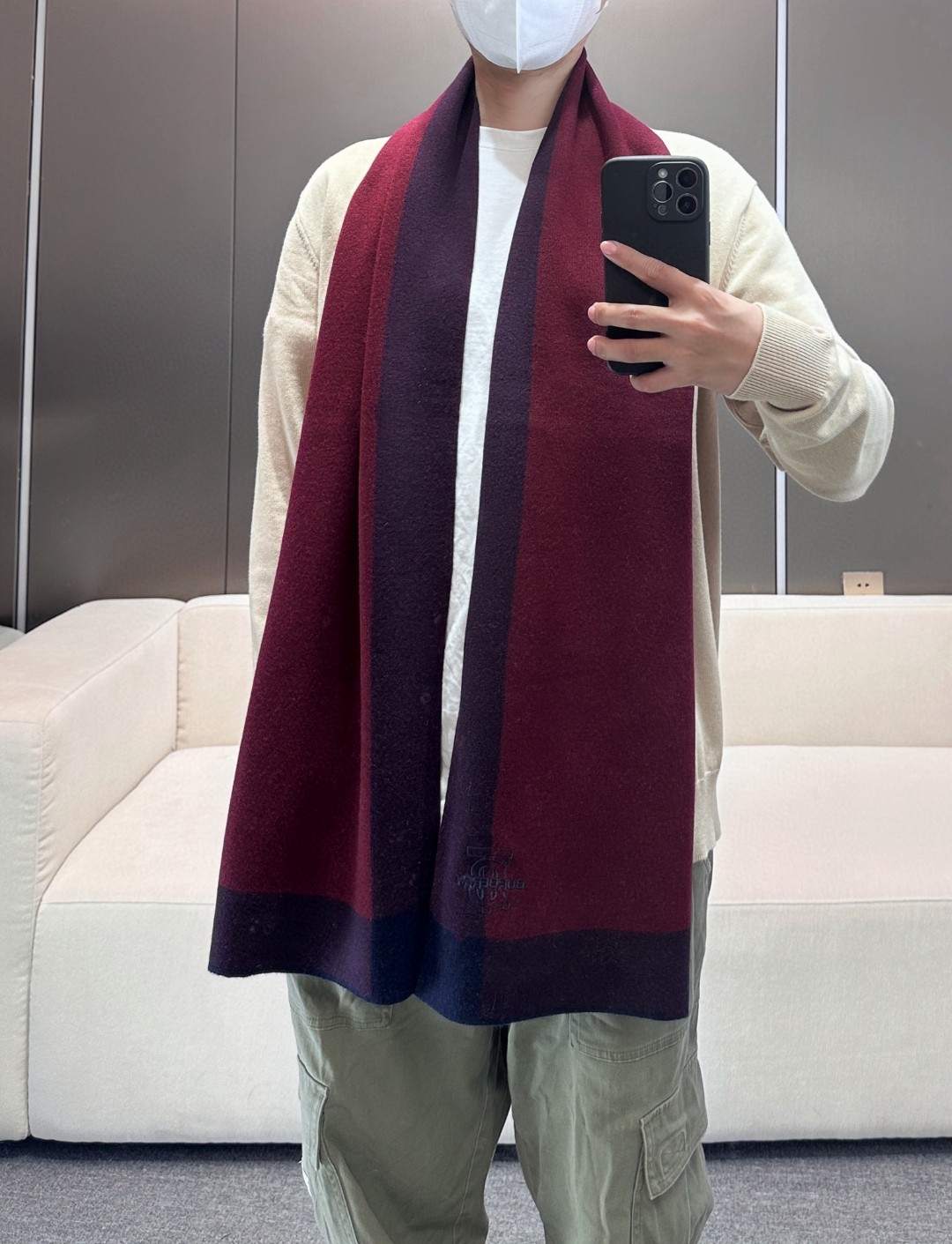 Burberry爆款上新 高端男士围巾👍【TB羊绒格纹】独家牛货🐂 奢华尽在尺寸之间，高端品质‼️具有超