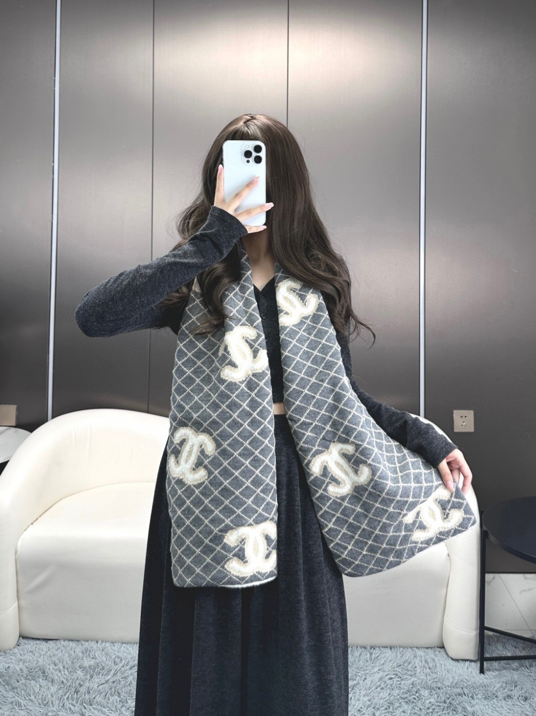 。高版本 对版颜色 黑长卡其灰来咯🥰🥰看细节颜色一看到达人在晒这条24年秋冬最新款Chanel 就马上打