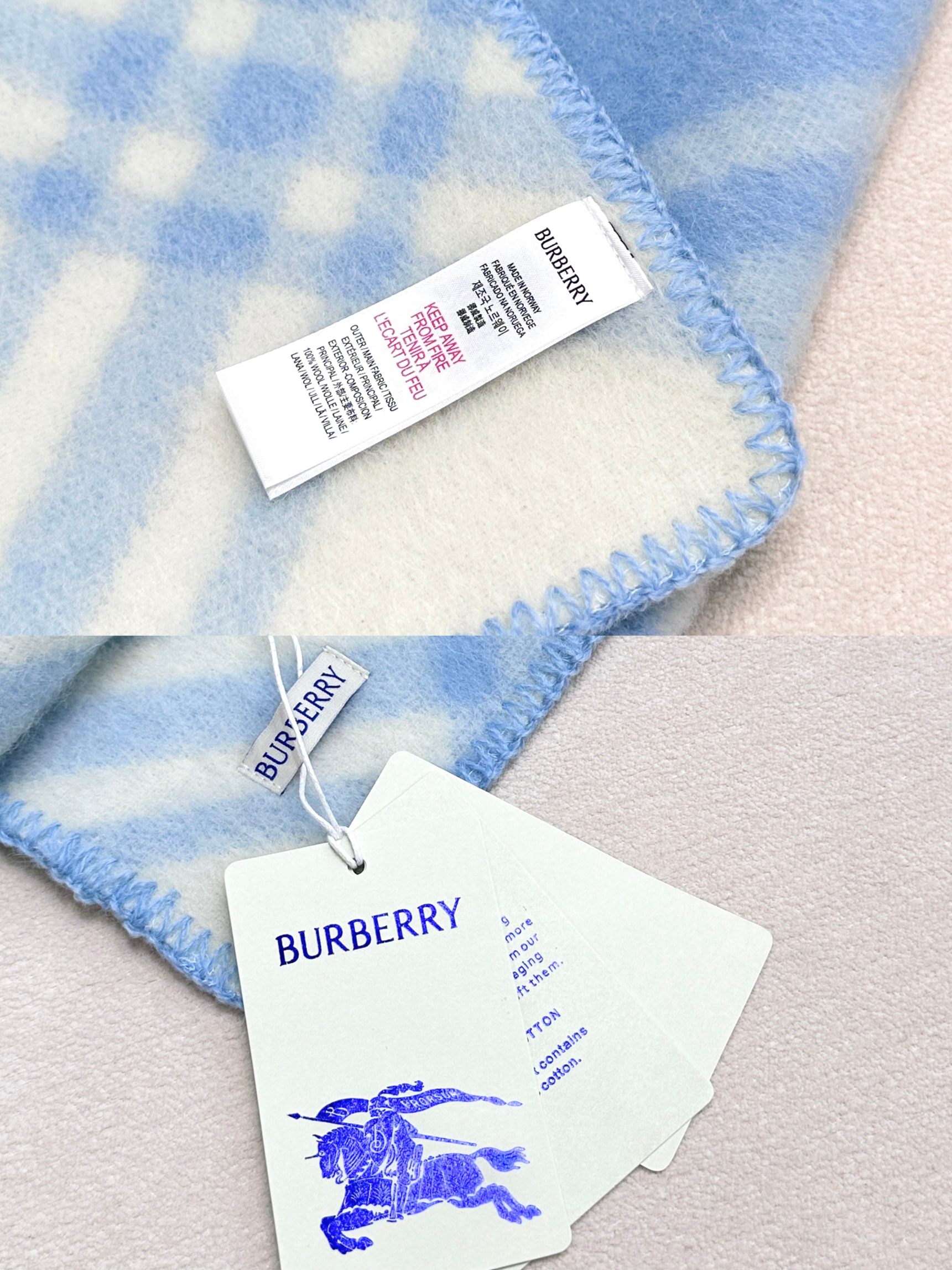 最新天兰色到！ （全智贤同款，百分百对版）Burberry可遇不可求的王炸级单品，绝对是独家级别，工艺与