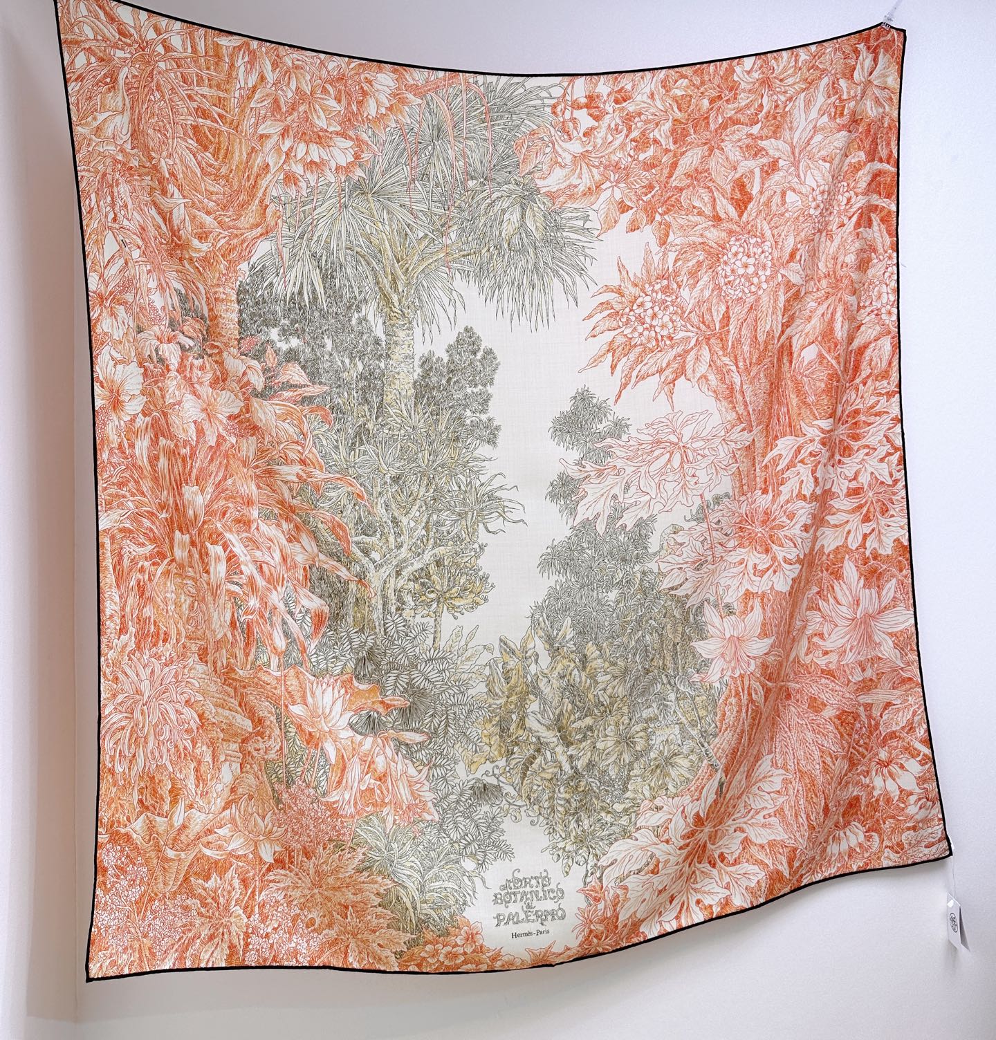 【双面同色 丝毛款】羊绒新款 买了都说好看‼️推荐💕【巴勒莫植物园 140】羊绒方巾‼️H家ZG爆款🎁💟