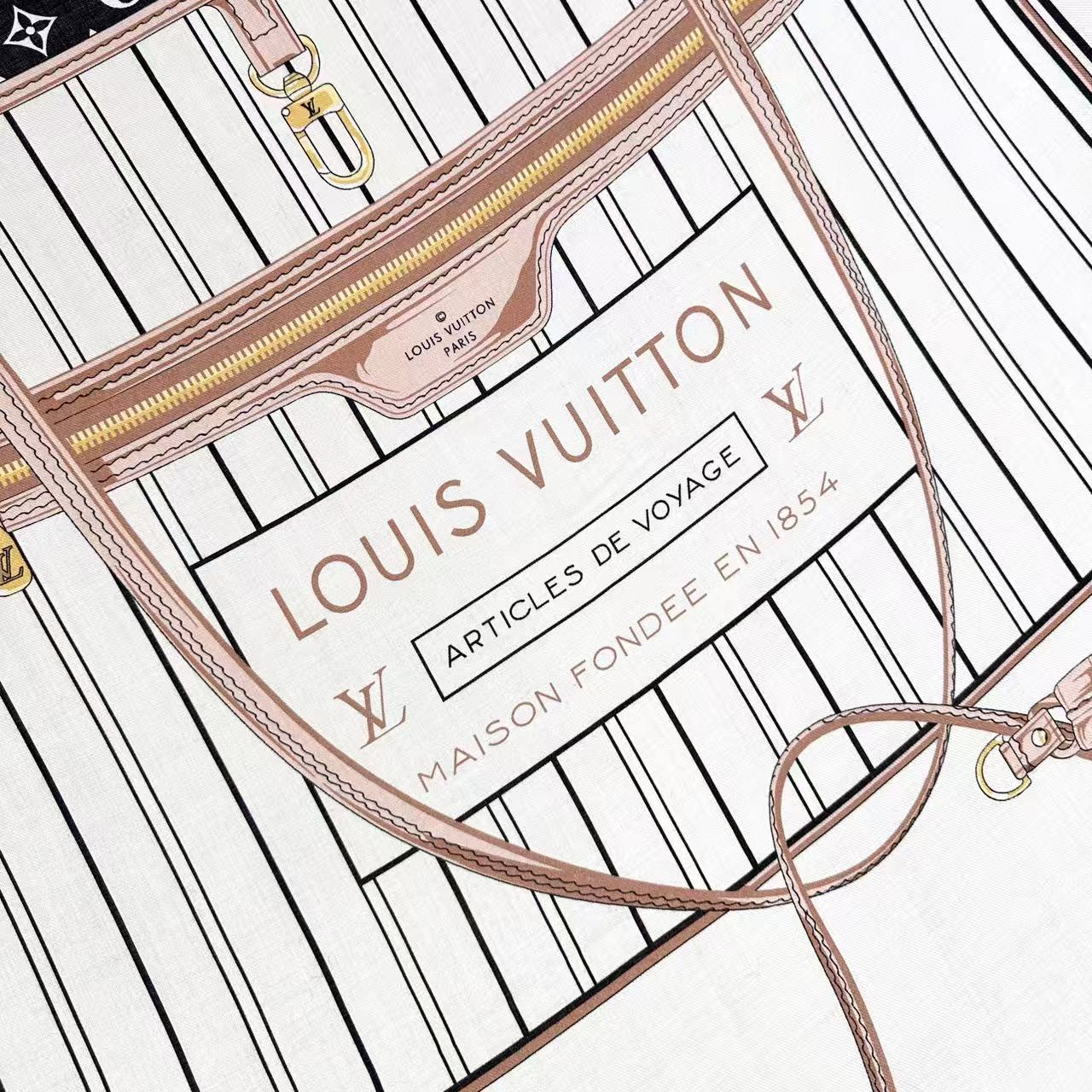 Louis Vuitton 90 手感柔软绝对独一无二❗金字塔尖的数码印花，My Neverfull 丝