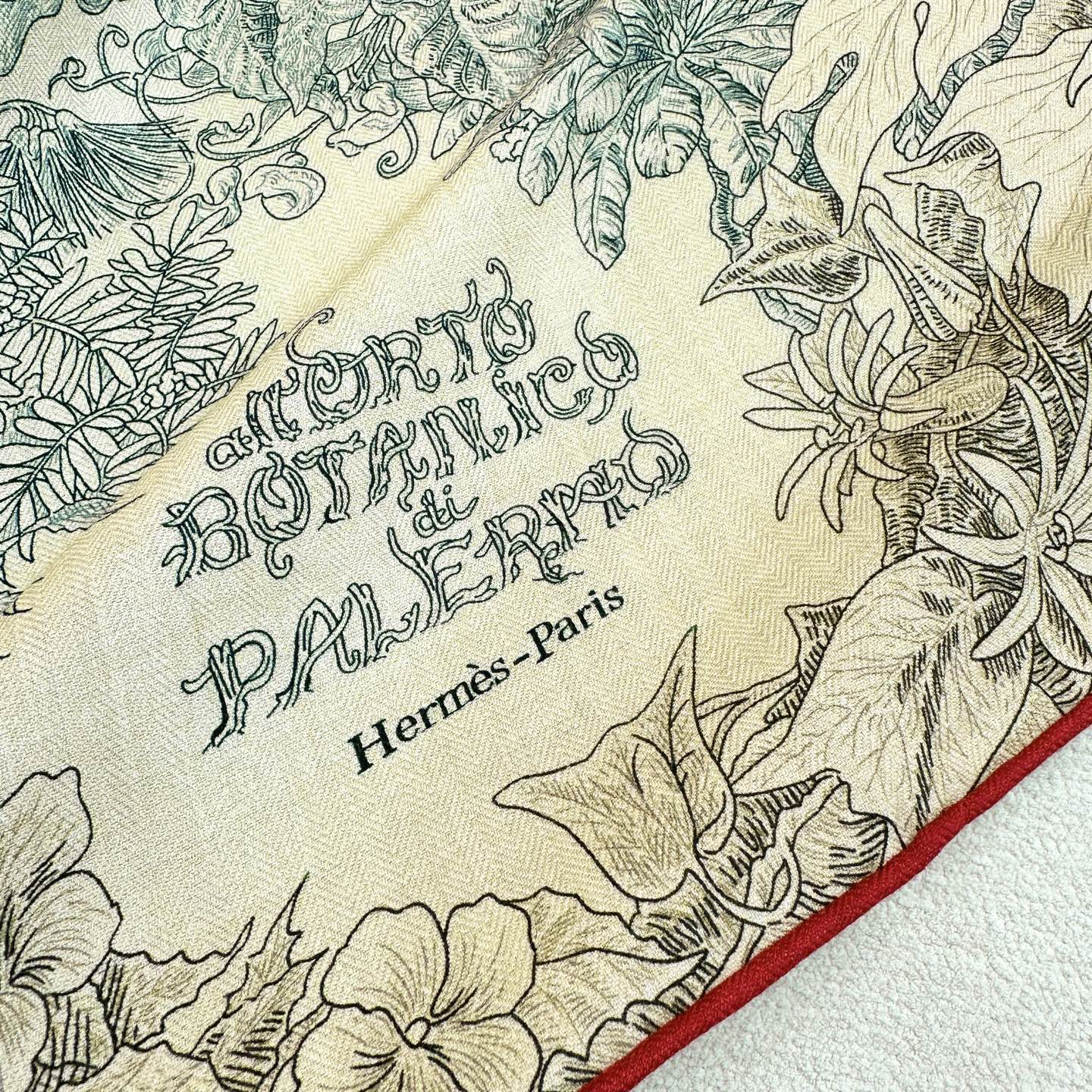 【双面同色 丝毛款】羊绒新款 买了都说好看‼️推荐💕【巴勒莫植物园 140】羊绒方巾‼️H家ZG爆款🎁💟