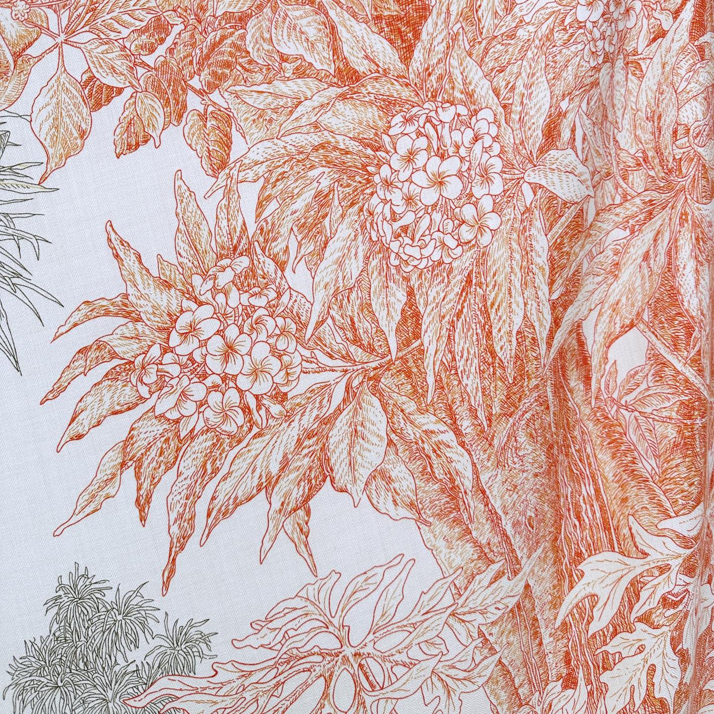 【双面同色 丝毛款】羊绒新款 买了都说好看‼️推荐💕【巴勒莫植物园 140】羊绒方巾‼️H家ZG爆款🎁💟