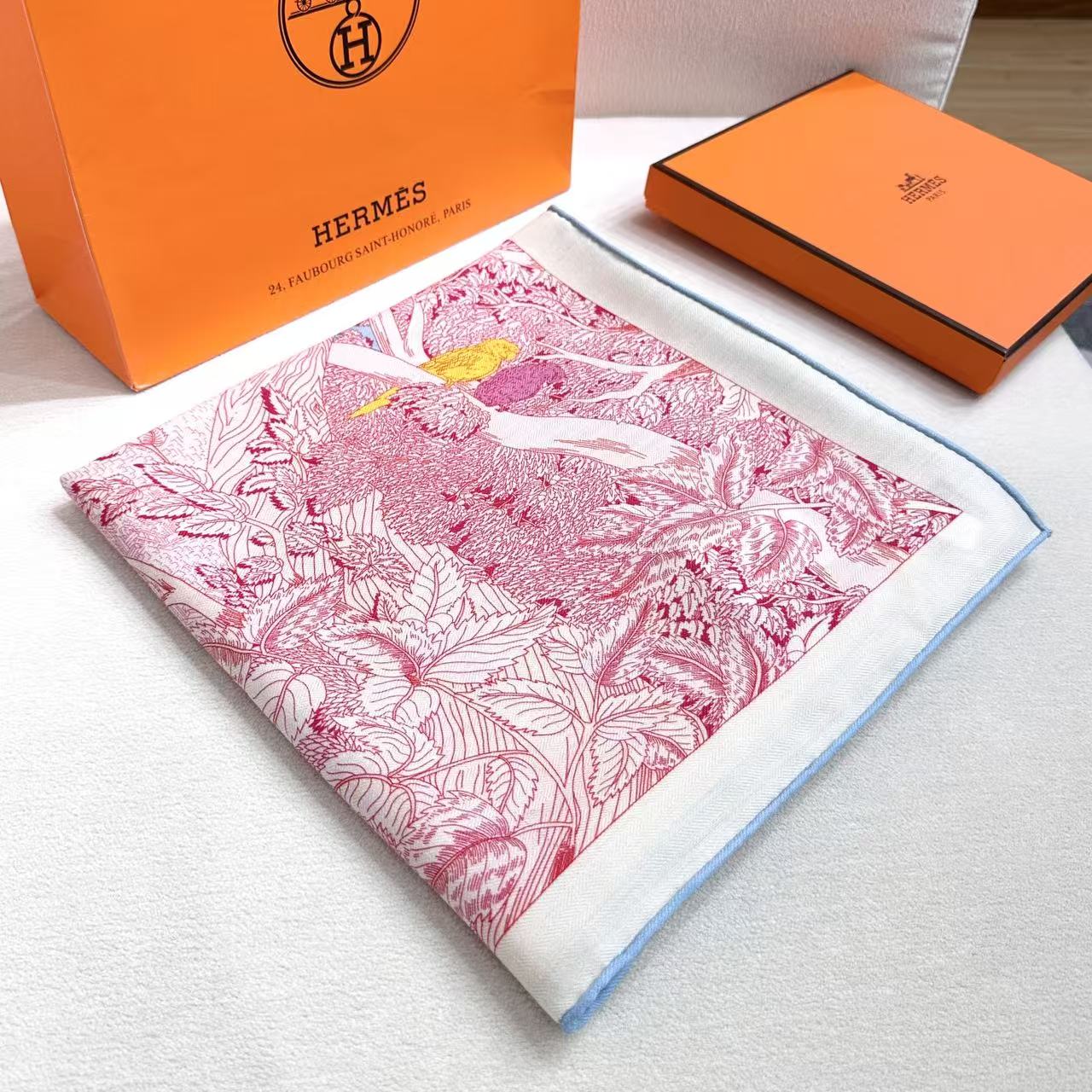 2025年专柜同步 最新款Hermes【双面同色】【爱马仕旗舰 140】‼️顶级丝羊绒工艺超值‼️爱马仕